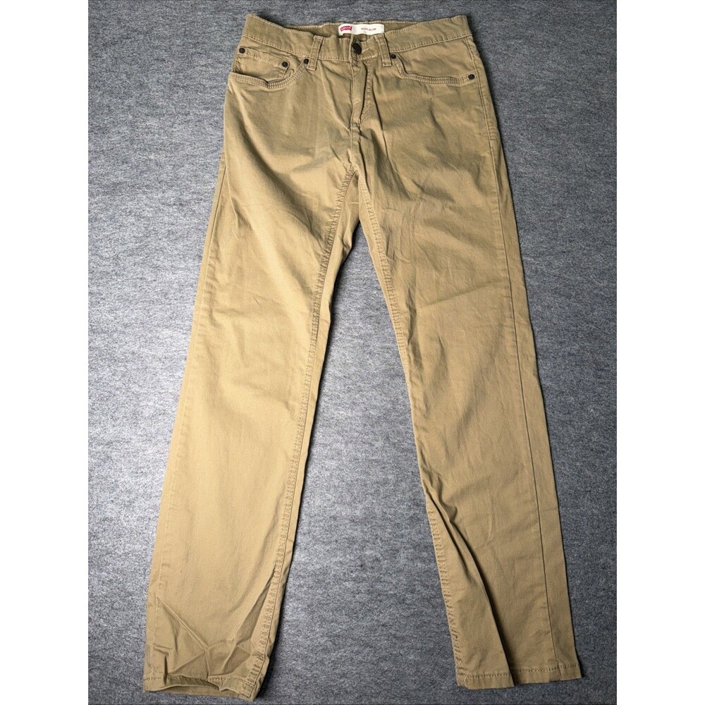 Levi's 511 Slim Khaki Pants Boys Size 16 Regular 29x29